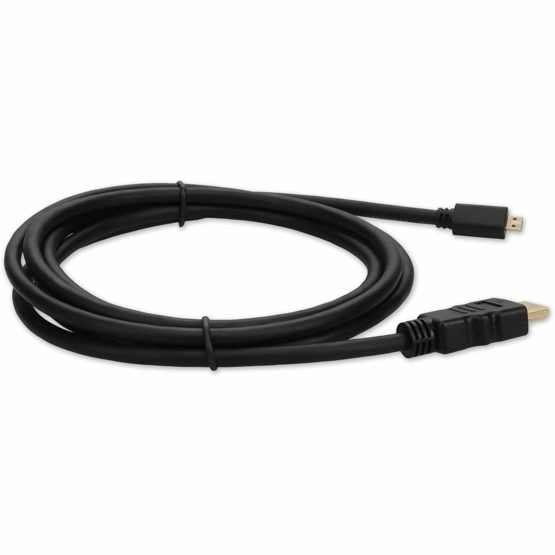 Cable de adaptador HDMI2MHDMI3 0.3m HDMI a Micro-HDMI - Macho a Macho Conductor de Cobre Longitud del Cable 0.9m Negro. Marca: AddOn.