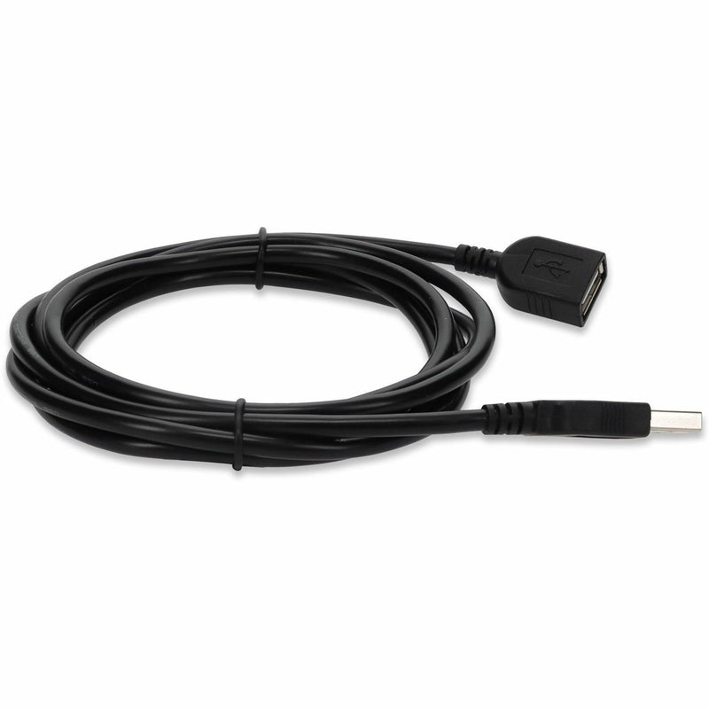 USB extension cable functionality demonstration, side profile view