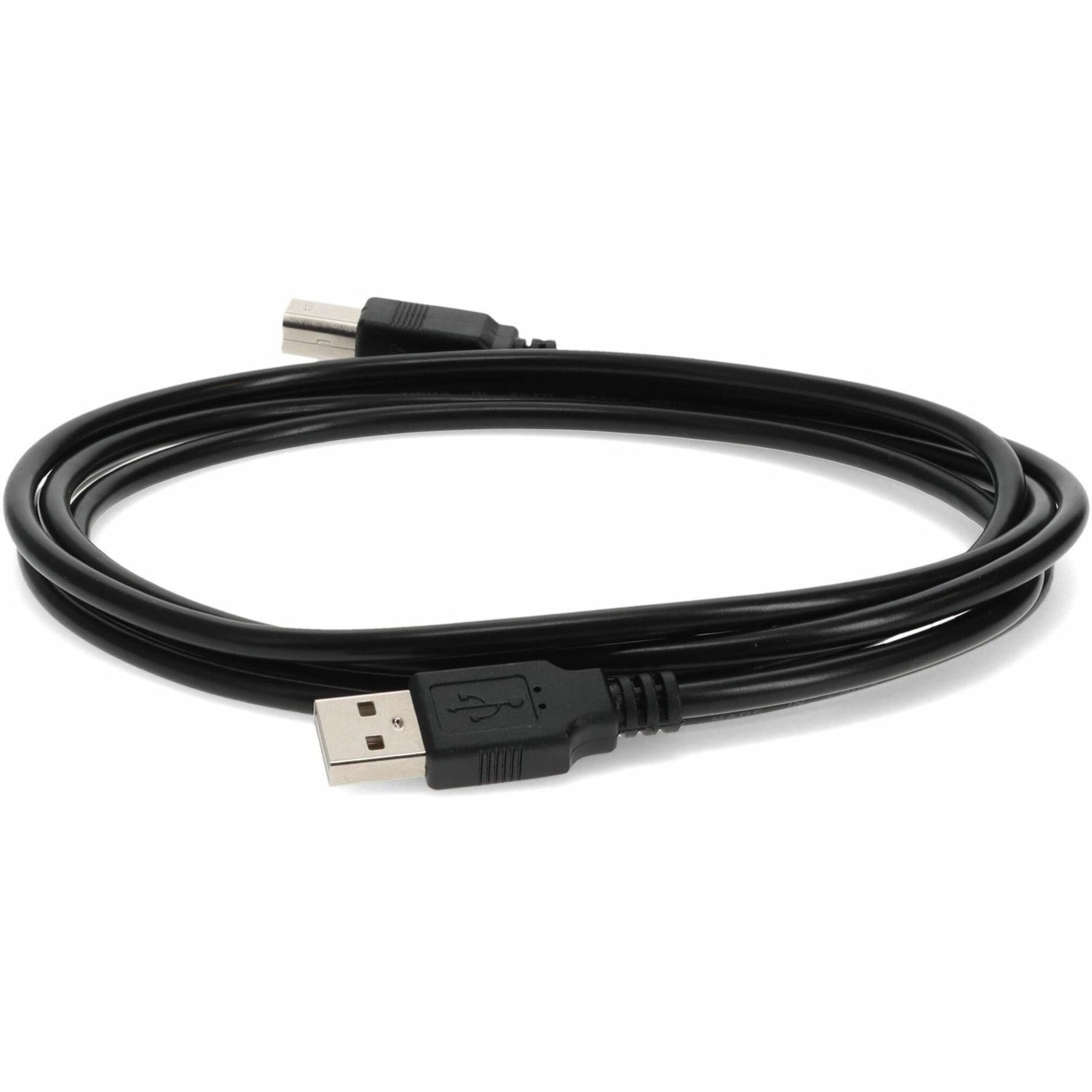 品牌: AddOn  产品名称: USBEXTAB6 6英尺USB 2.0 A到B延长线 - 公对公 黑色
