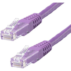 สายแพทช์ Cat6 UTP ยาว 10 ฟุต สีม่วง อัตราการถ่ายโอนข้อมูล 10 Gbit/s รับประกันตลอดอายุการใช้งาน