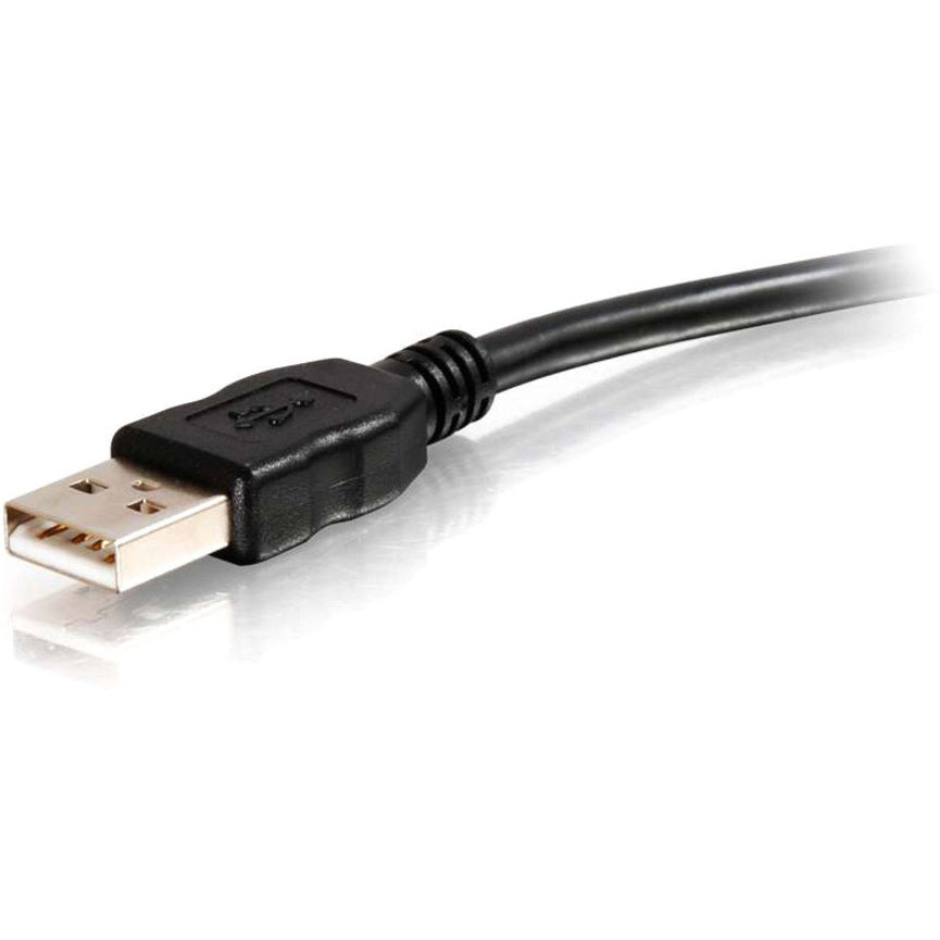 C2G 38989 25ft USB A/B Active Cable (Center Booster Format), High-Speed Data Transfer for Hard Drives, Printers, and Interactive Whiteboards
