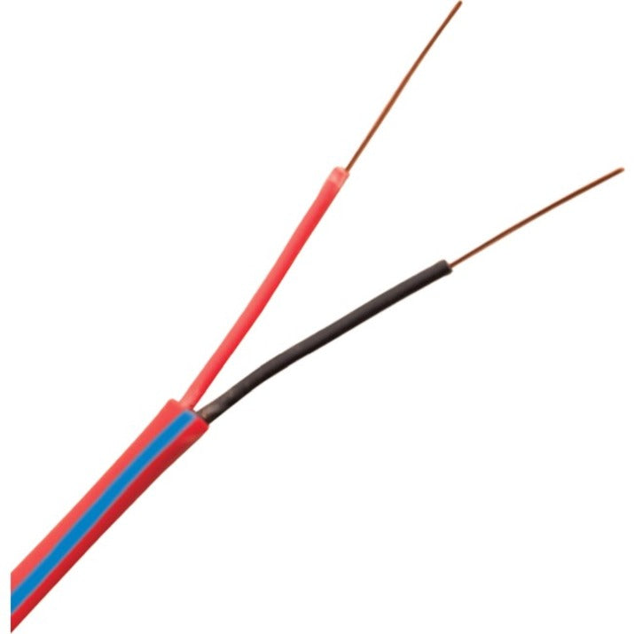 Genesis 4511104B 16 AWG 2C SOL Plenum Control Cable Vermelho C Faixa Azul 1000 ft. Reel