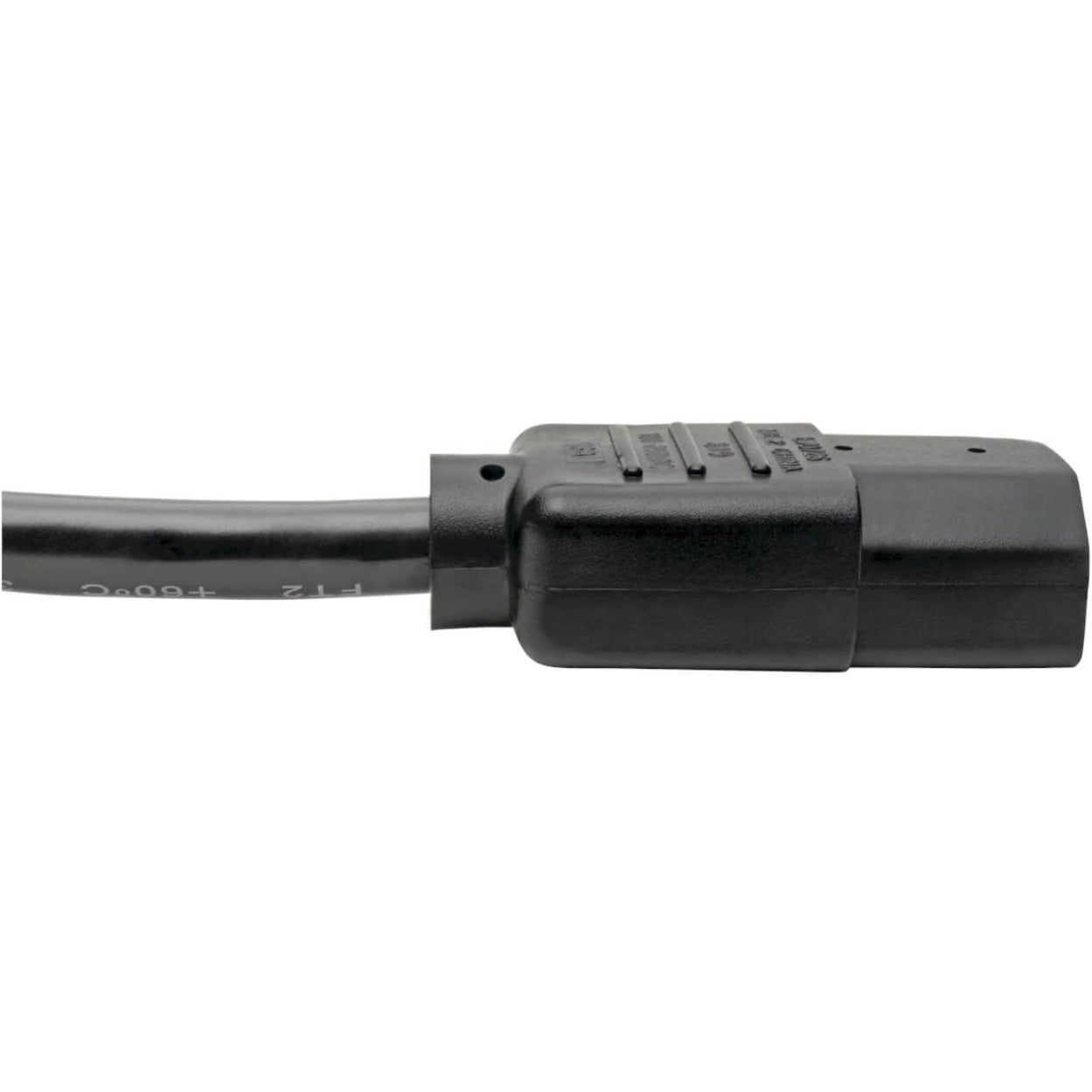 Tripp Lite P004-002 Power Extension Cord, 2 ft, 10A, 100V AC/250V AC, Black