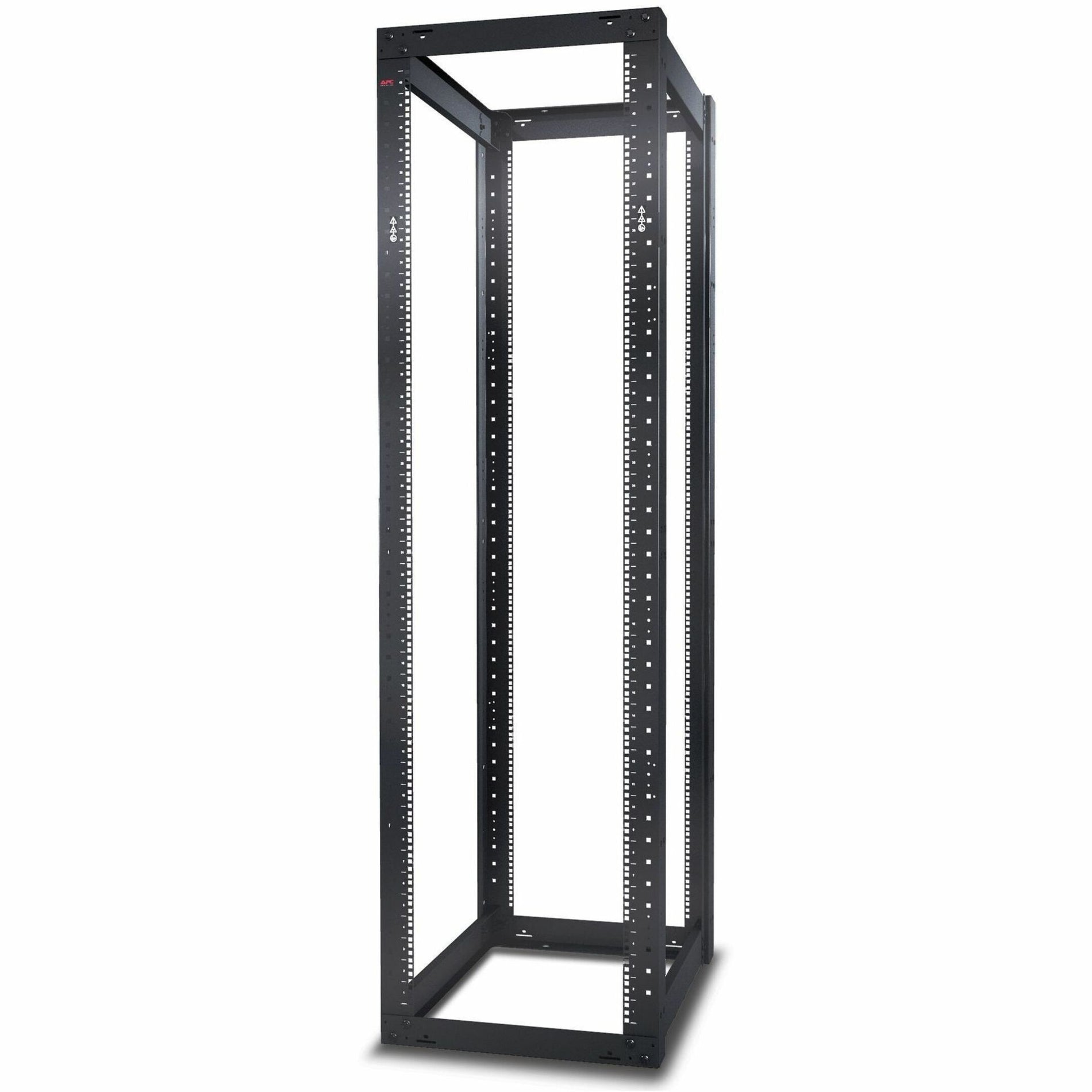 APC AR203A NetShelter 4 Post Open Frame Rack 44U Square Holes, Cable Management, Networking