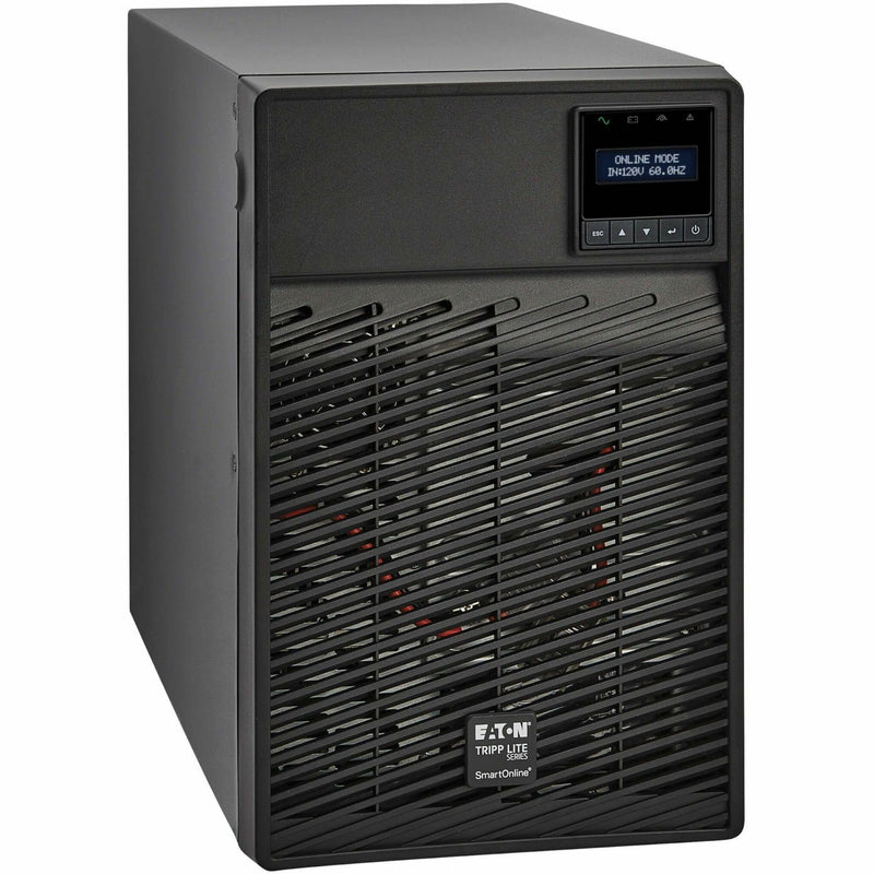 Side view of Tripp Lite SmartOnline UPS showing ventilation system and tower design