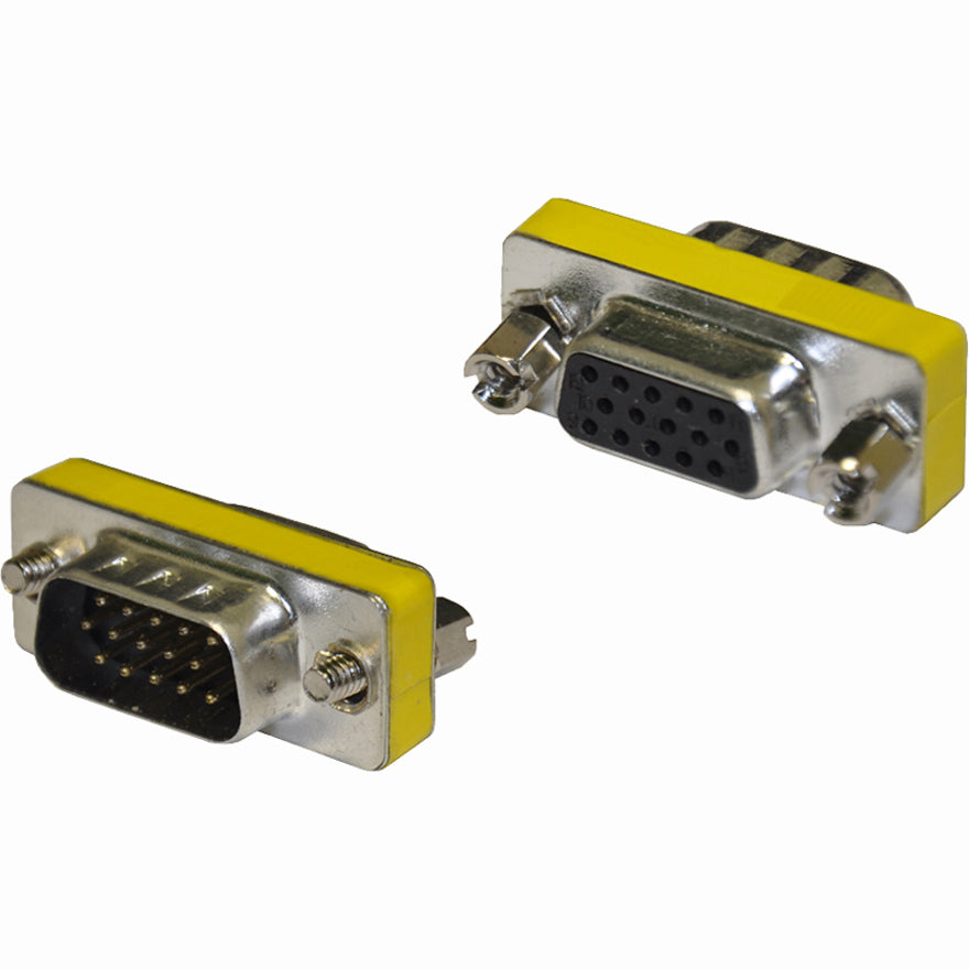 4XEM 4XVGAMF M/F VGA Adapter, HD15 Male to Female Video Adapter