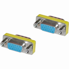 4XEM 4XVGAFF F/F VGA Adapter, HD-15 Interface Female To Female Coupler