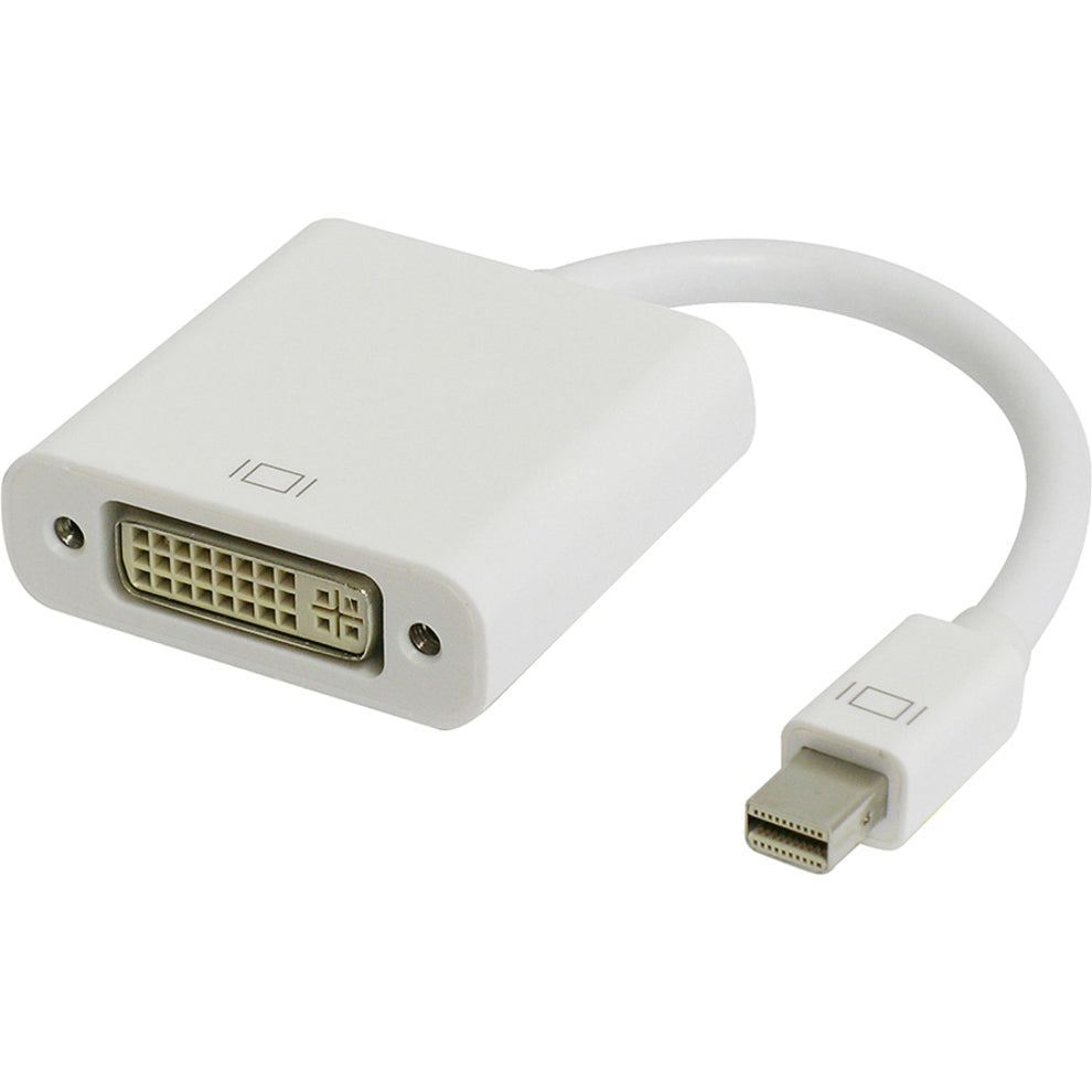 4XEM 4XMDPMDVIF Mini DisplayPort To DVI-I Adapter, Video Cable for Mac Pro, MacBook, Monitor