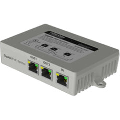 CyberData 2-Port PoE Gigabit Ethernet Switch, 10/100/1000Base-T Network, RoHS Certified, USB Port, Twisted Pair, Desktop Form Factor - 011187 (2 Year Warranty)