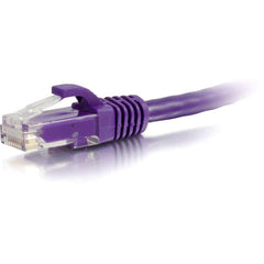 C2G 04025 Cable de parche de red Cat6 de 2 pies sin enganche y sin blindaje (UTP) Morado