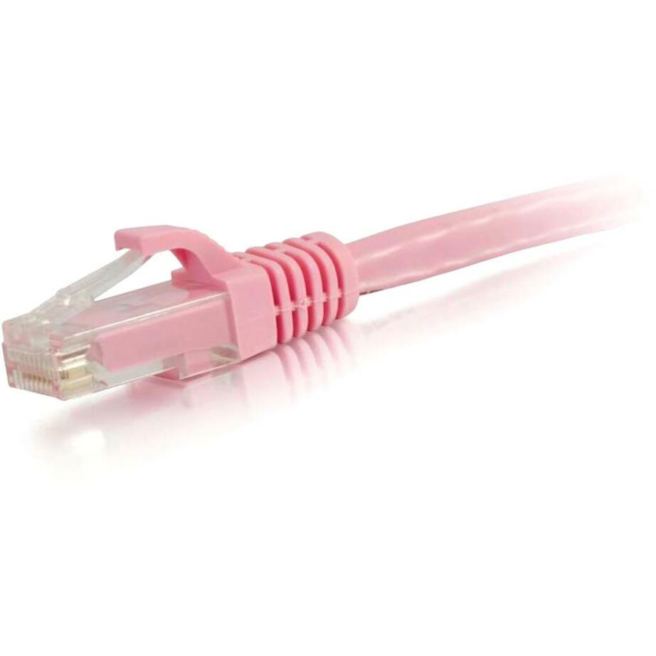 C2G 04049 7ft Cat6 弯头免屏蔽（UTP）网络补丁电缆 - 粉色，最小化近端串扰（NEXT），应力 relief  的改   品牌名称翻译：C2G - 电缆到Go