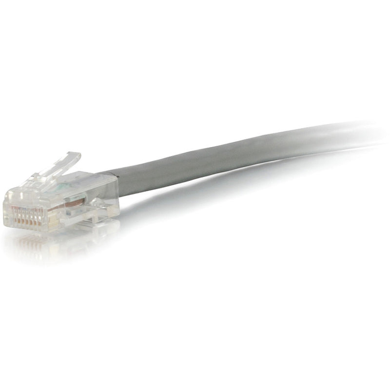 Profile view of Cat6 ethernet cable showing snag-free connector design