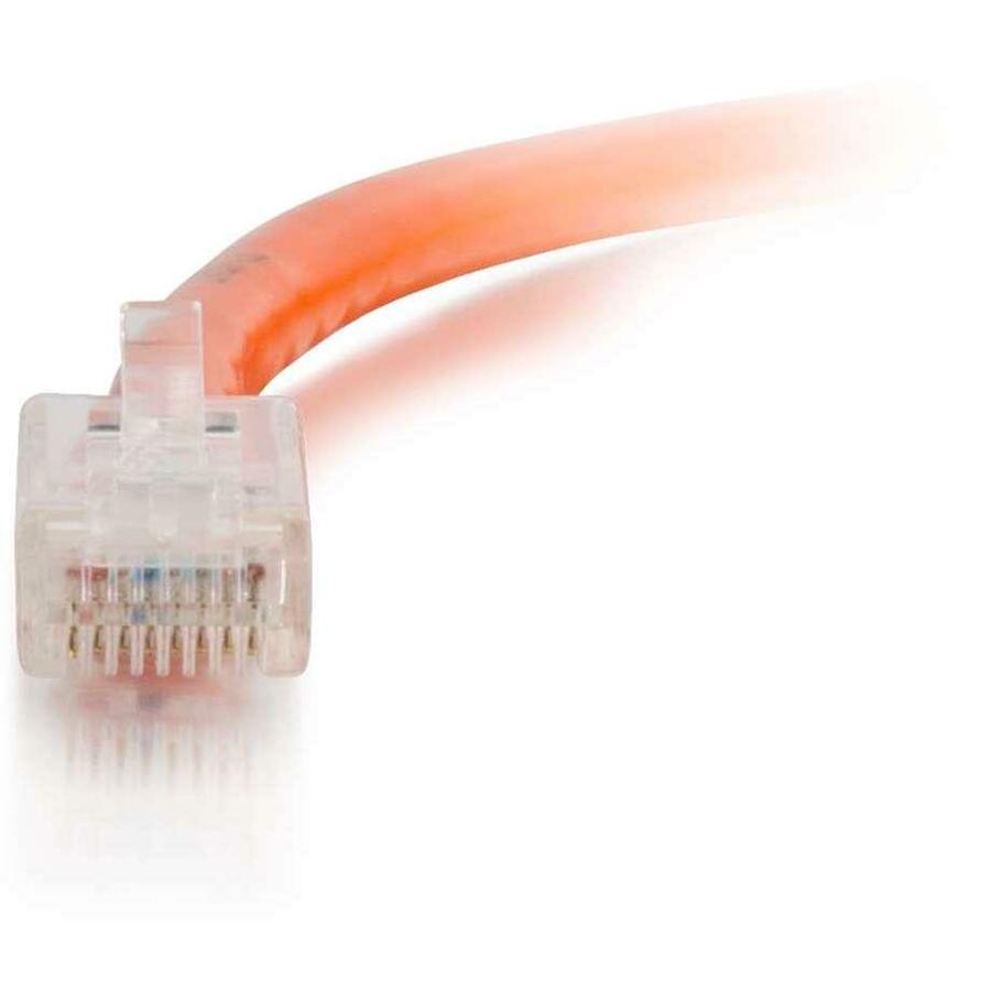 C2G 04191 2ft Cat6 Non-Booted Unshielded (UTP) Ethernet Network Cable, Orange - High-Speed Internet Connection