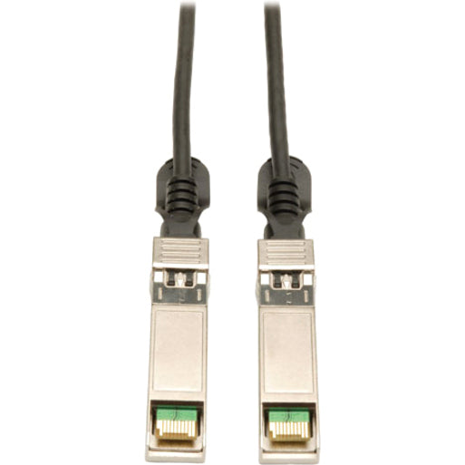 Tripp Lite N280-03M-BK 3M (10 FT.) Negro SFP+ 10Gbase-CU Twinax Cuero Cable Garantía de por vida Certificado RoHS