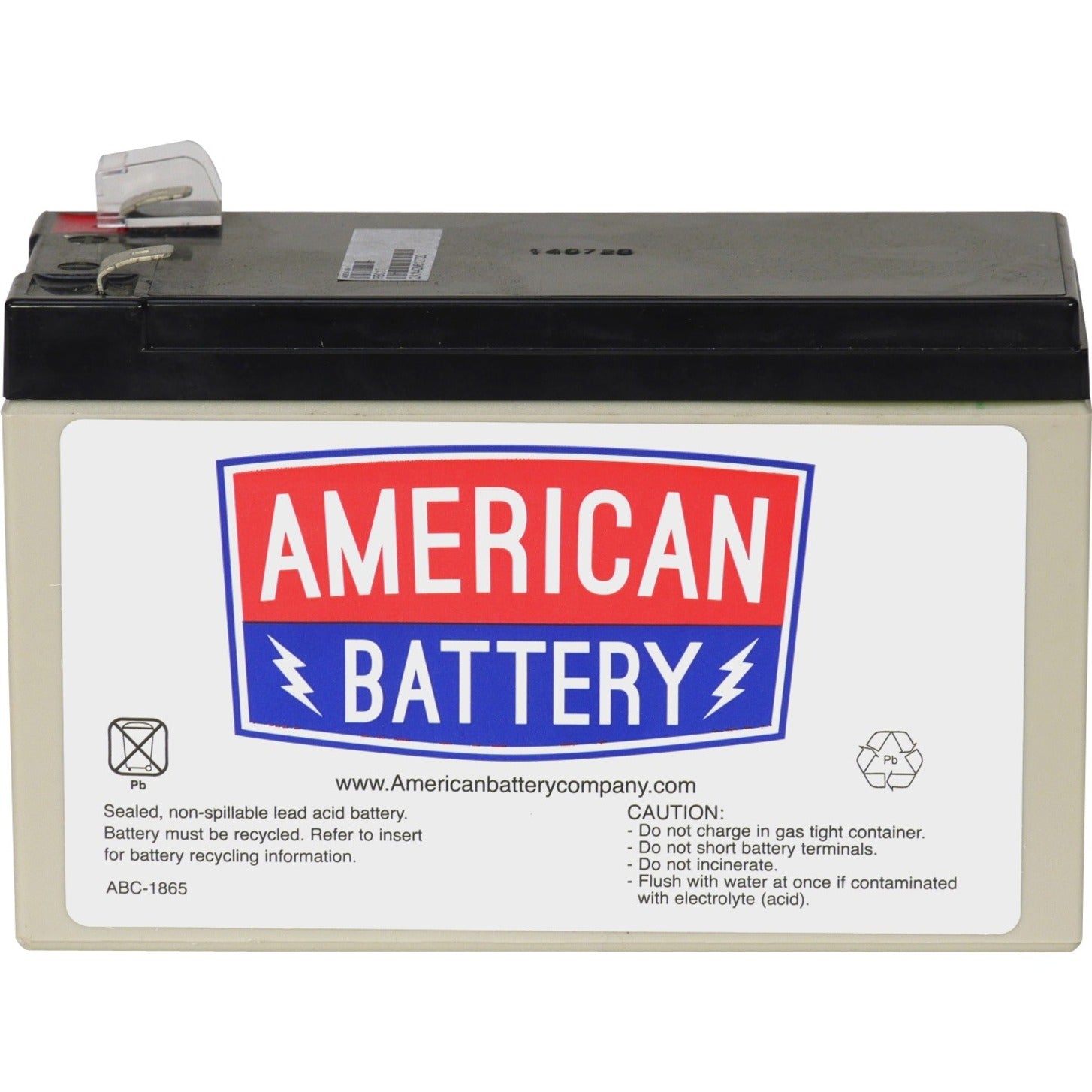 ABC RBC110 Replacement Battery Cartridge, 2 Year Limited Warranty, Hot Swappable, 12V DC, 7000mAh, Lead Acid, Spill-proof/Maintenance-free