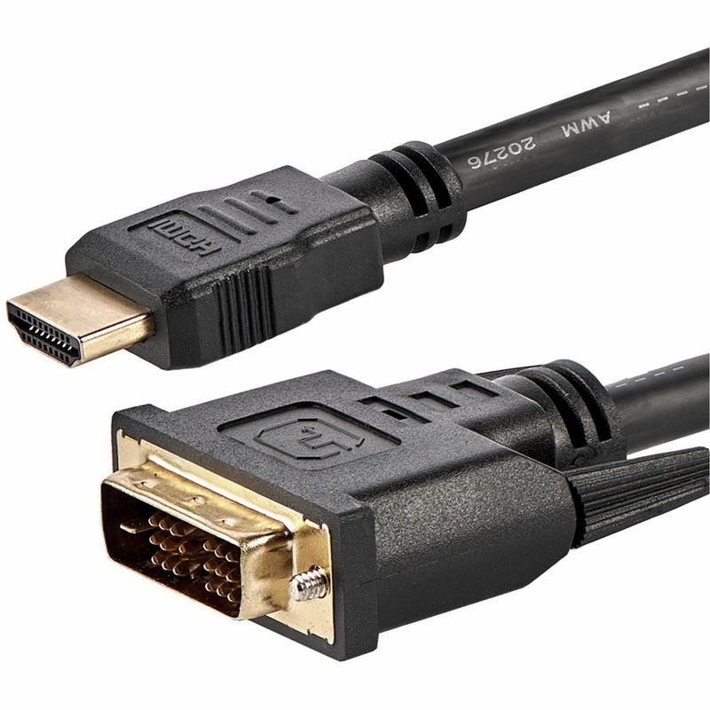 Close-up view of HDMI and DVI-D connectors showing gold-plated contacts and nickel-plated housing