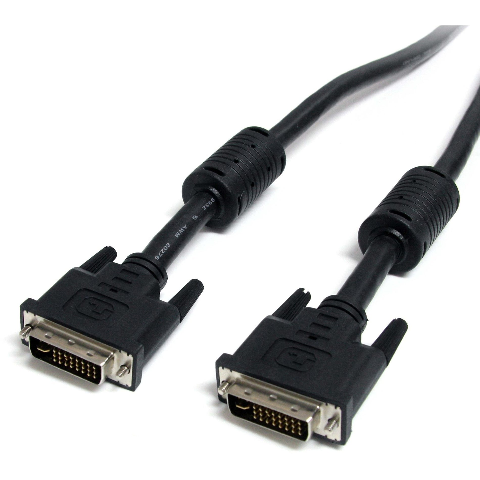 StarTech.com DVIIDMM10 10ft DVI-I Dual Link Monitor Cable - M/M, High-Speed Video Cable for Desktop Computer, Notebook, Monitor, Projector