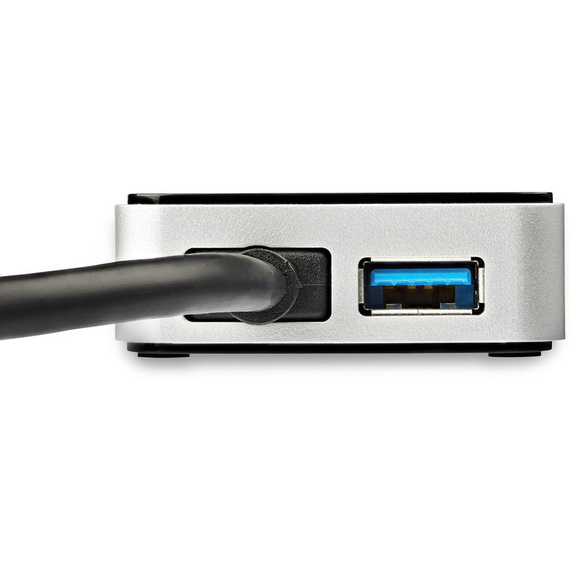 Side view of StarTech.com adapter showing USB pass-through port