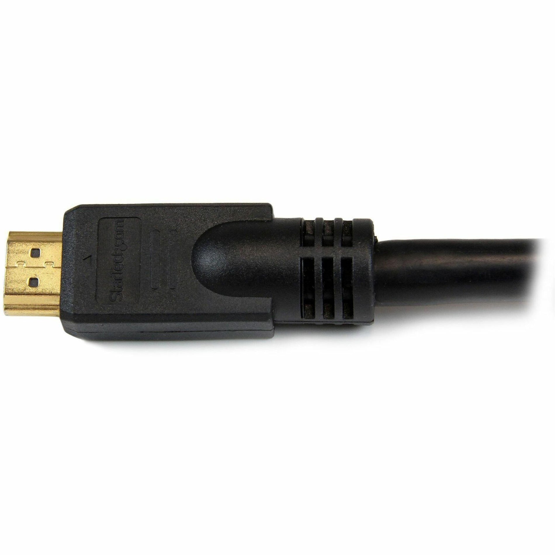 كابل HDMI عالي السرعة بطول 30 قدم - كابل HDMI Ultra HD 4k x 2k ، تخفيف الضغط ، خالٍ من التآكل ، مصبوب ، موصلات مطلية بالذهب ، أسود StarTech.com ستارتيك.كوم