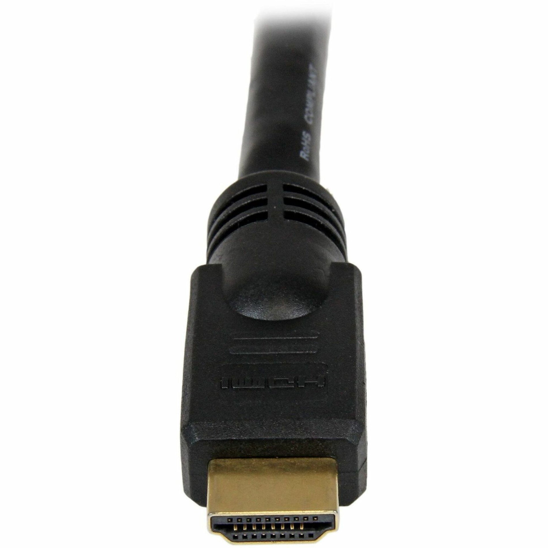 StarTech.com HDMM30 30 ft High Speed HDMI Cable - Ultra HD 4k x 2k HDMI Cable, Strain Relief, Corrosion-free, Molded, Gold Plated Connectors, Black