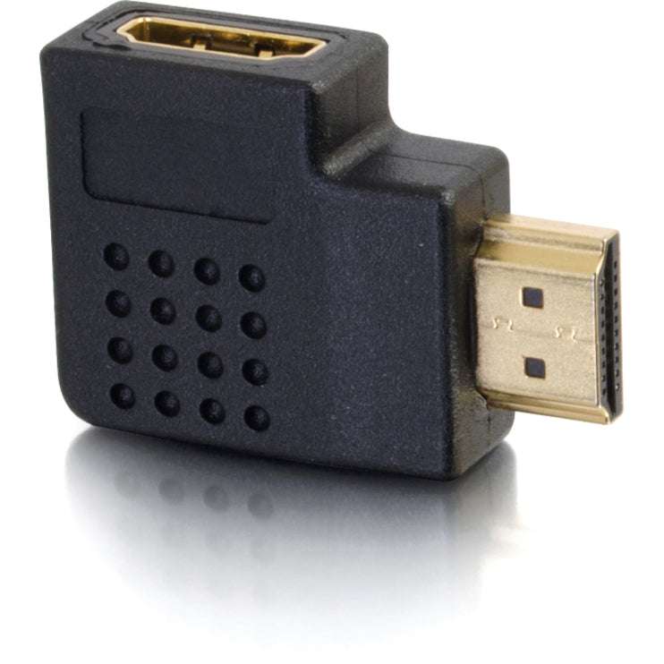 Side view of HDMI adapter showing connector interface and construction