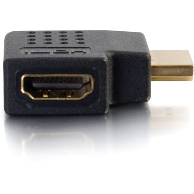 Close-up of HDMI port showing gold-plated contacts and connector design