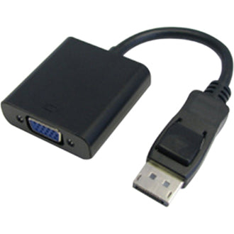 4XEM 4XDPMVGAFA10 DisplayPort To VGA Adapter Cable, 10" Length, 1920 x 1200 Supported Resolution