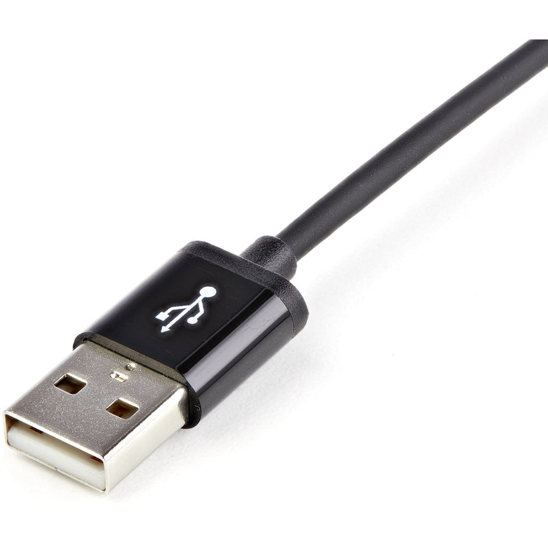 Close-up of USB Type-A connector showing metal contacts and USB symbol