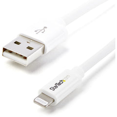 StarTech.com USBLT1MW Sync/Charge Lightning/USB Data Transfer Cable 3ft White  StarTech.com USBLT1MW Sync/Oplade Lyn/USB Datatransfer Kabel 3ft Hvid