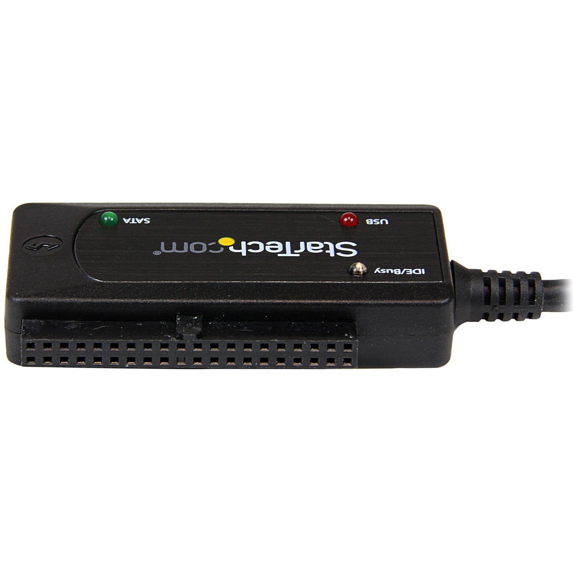 StarTech.com USB3SSATAIDE USB 3.0 to SATA or IDE Hard Drive Adapter Converter, High-Speed Data Transfer