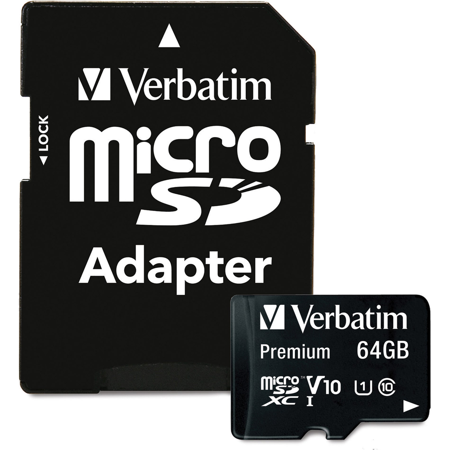 Verbatim 64GB Premium microSDXC Memory Card with Adapter, UHS-I Class 10 (44084) Collections image