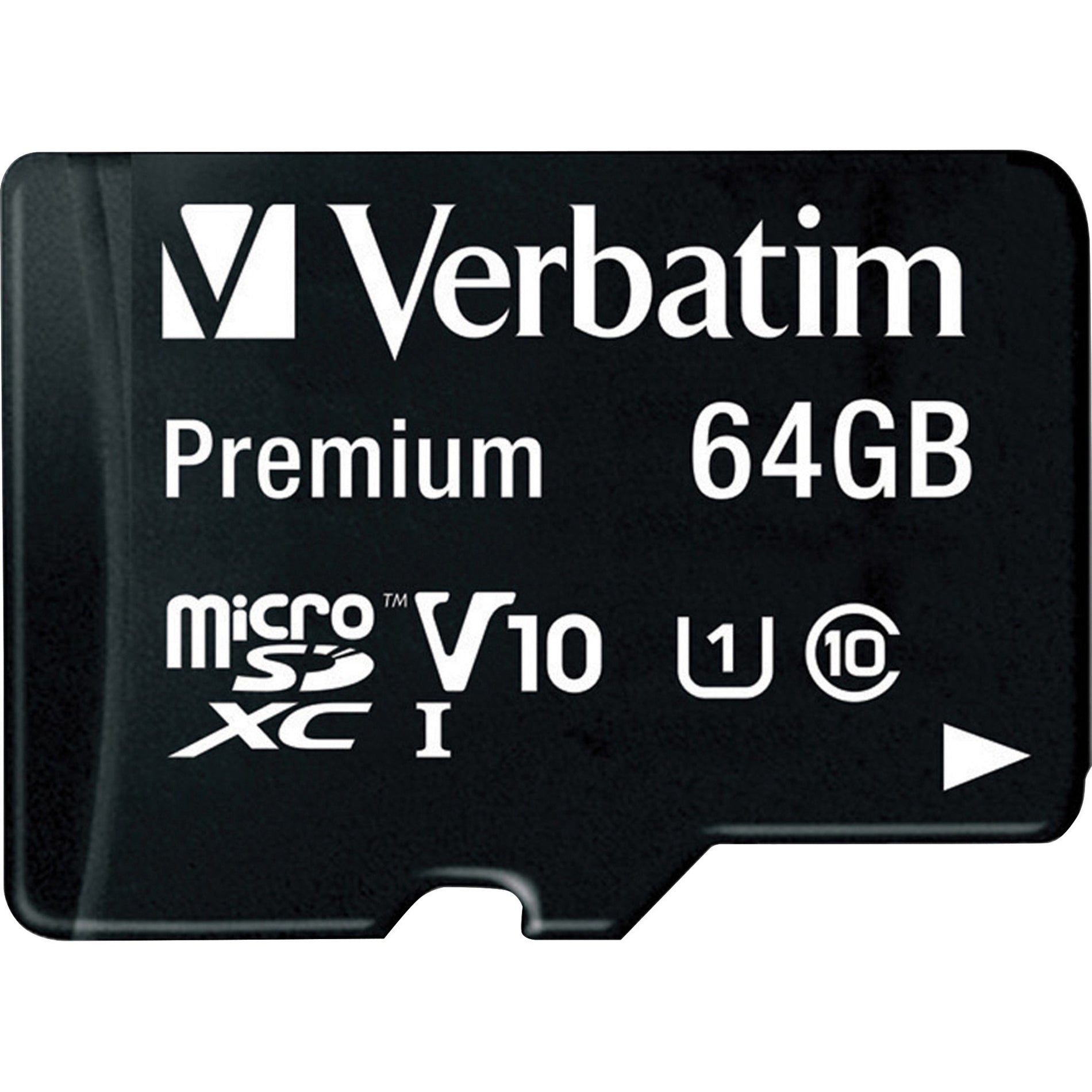 Verbatim 64GB Premium microSDXC Memory Card with Adapter, UHS-I Class 10 (44084) Alternate-Image1 image