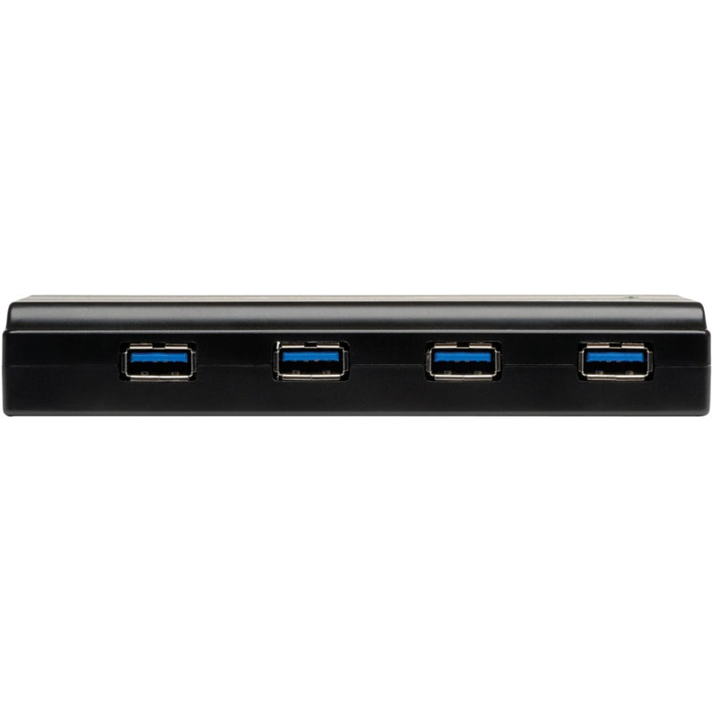 Side view of Tripp Lite USB hub showing slim profile and USB ports