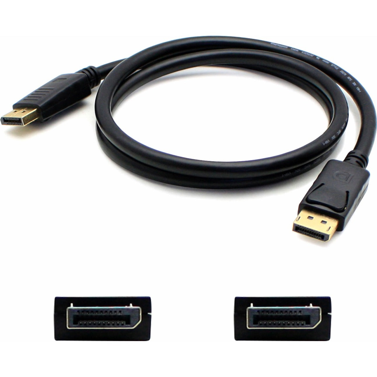 كبل عرض 1 قدم (30 سم) DisplayPort1F - ذكر إلى ذكر ، موصل نحاسي ، أسود  اسم العلامة التجارية: إضافة-On