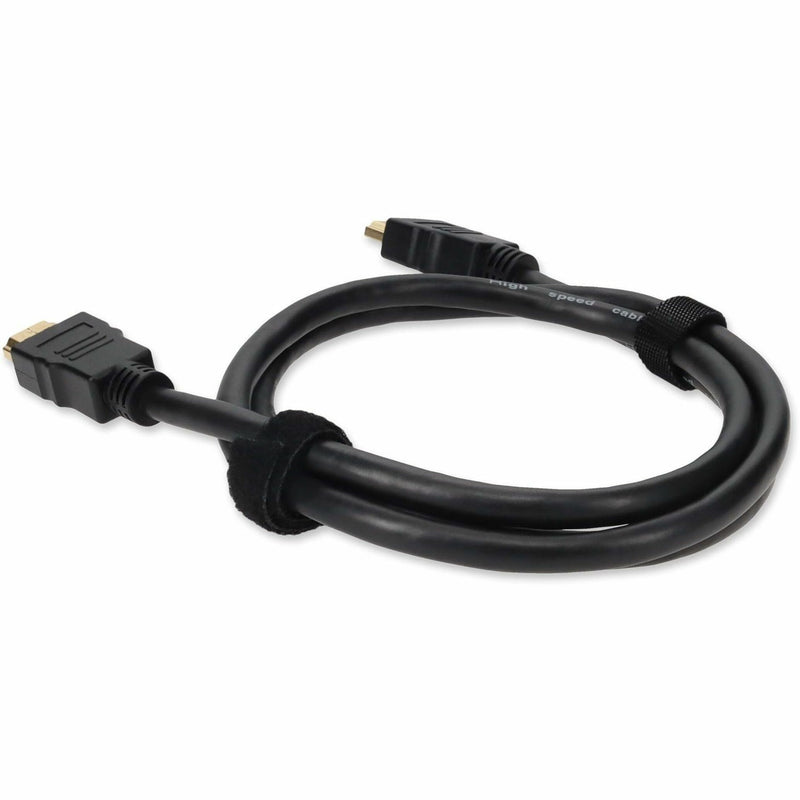 Side profile of AddOn HDMI cable displaying connector design