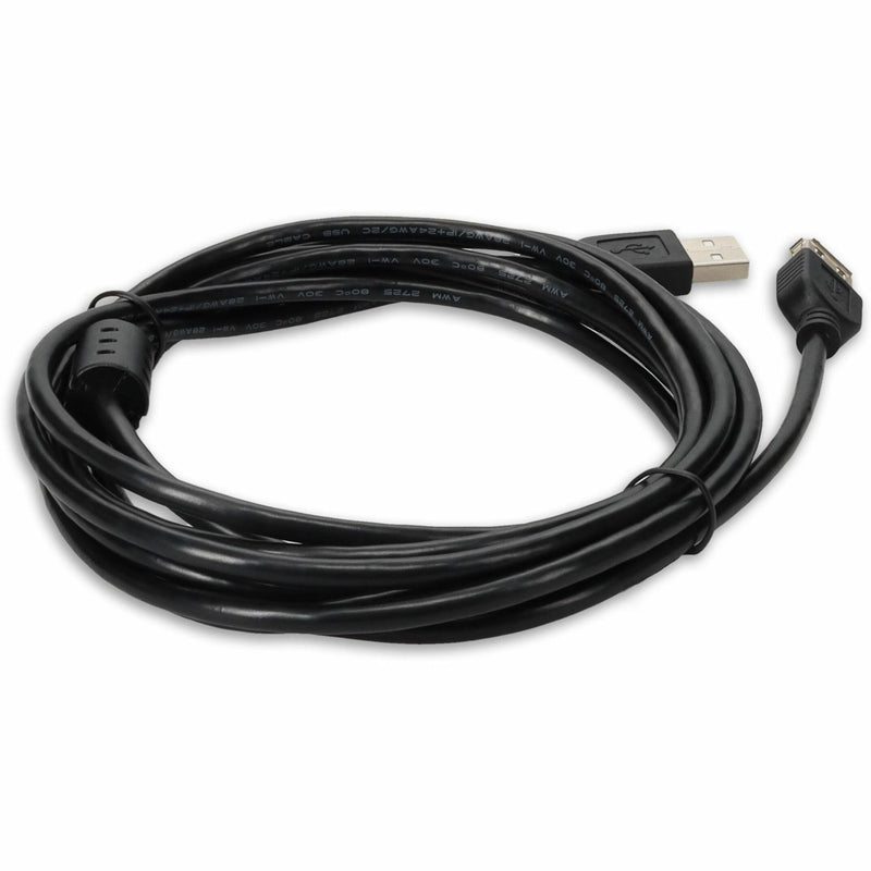 Full length view of USB extension cable showing both connector ends