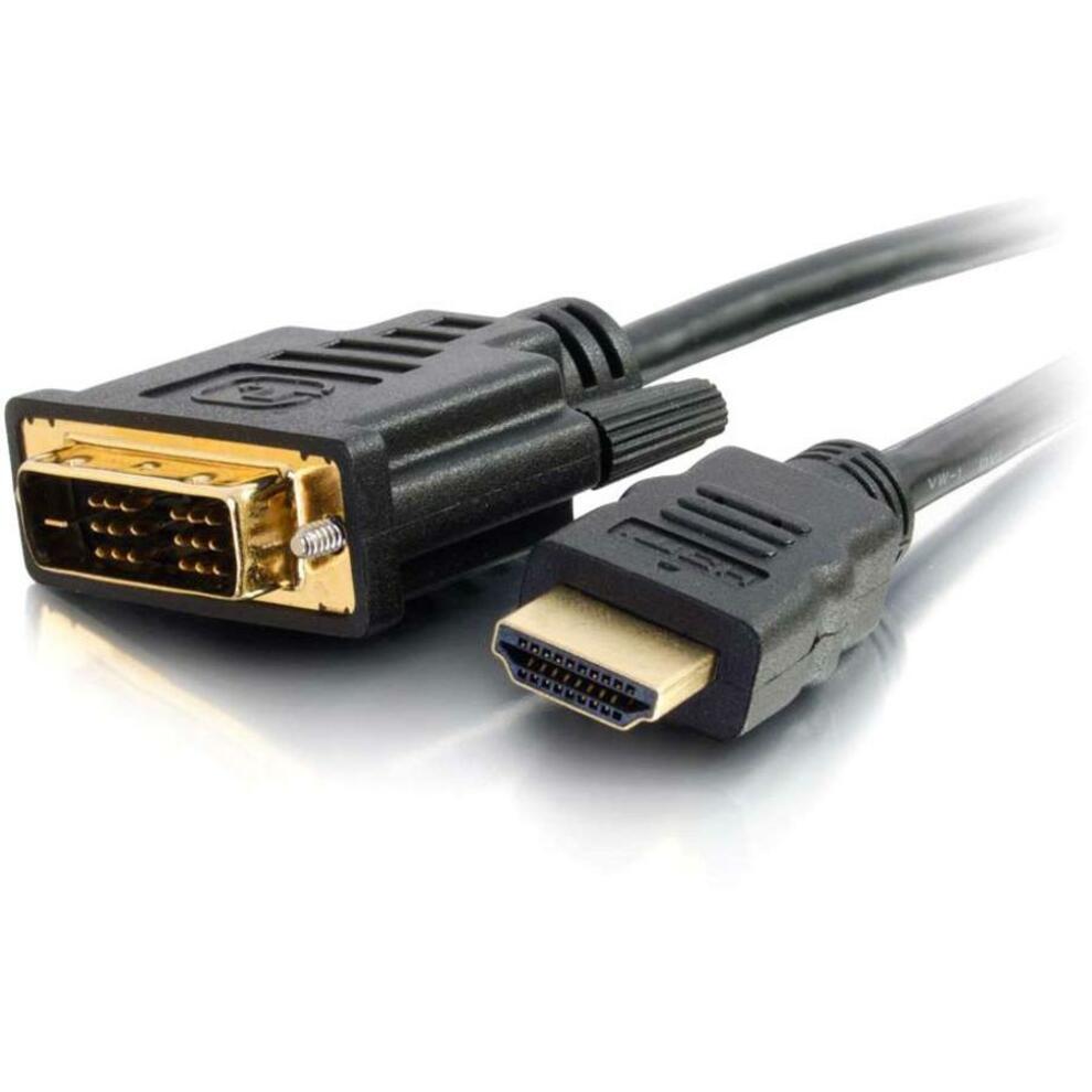 Cavo adattatore HDMI a DVI-D C2G 42515 da 4.9ft - 1080p Garanzia a vita Connettori placcati in oro Nero