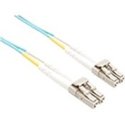 Unirise 9.84ft aqua multimode fiber optic patch cable with LC connectors on both ends