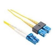 Unirise Cable de red de parche dúplex de fibra óptica FJ9LCSC-02M modo único 6.56 ft amarillo