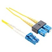 Unirise Cable de red de parche dúplex de fibra óptica FJ9LCSC-05M modo único 16.40 pies Conectores macho LC a SC amarillo