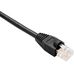 Cable de red patch Cat.6 Unirise PC6-01F-BLK-S 30 cm sin enganche conductor de cobre negro