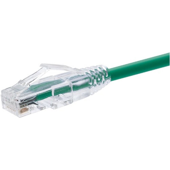 Unirise 10091 ClearFit Cat.6 Patch Network Cable, Snagless, 30 ft, Green
