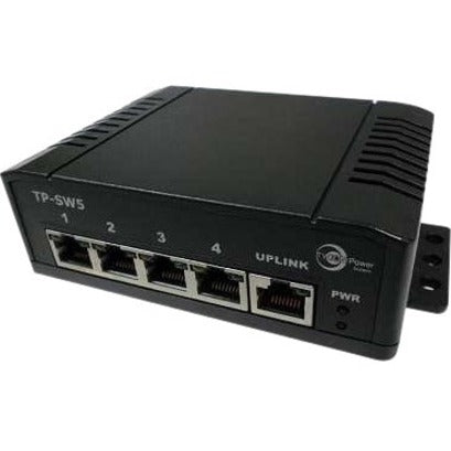 Tycon Power TP-SW5G-NC POE 5 Port Switch, Gigabit Ethernet Network, AC Adapter Powered