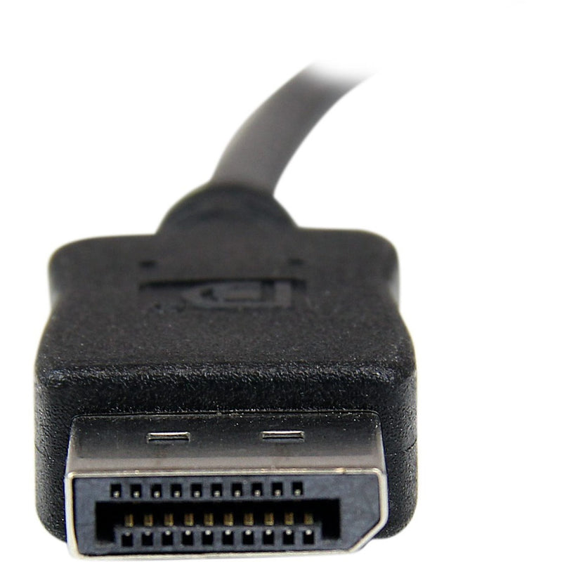 Close-up of DisplayPort connector pin array showing contact design