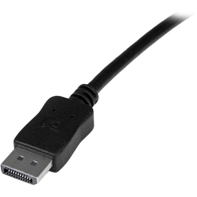 Side view of DisplayPort connector showing slim profile design