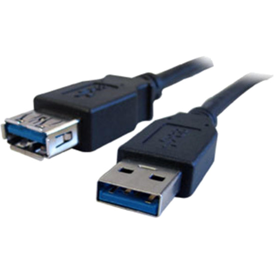 Comprehensive USB3-AA-MF-10ST USB 3.0 A Male To A Female Cable 10ft., Strain Relief, EMI Protection, Plug & Play, Molded