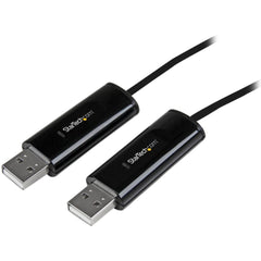 StarTech.com SVKMS2 2 Ports USB KM Interrupteur Câble avec Transfert de Fichiers pour PC et Mac Contrôle Facile du Clavier et de la Souris