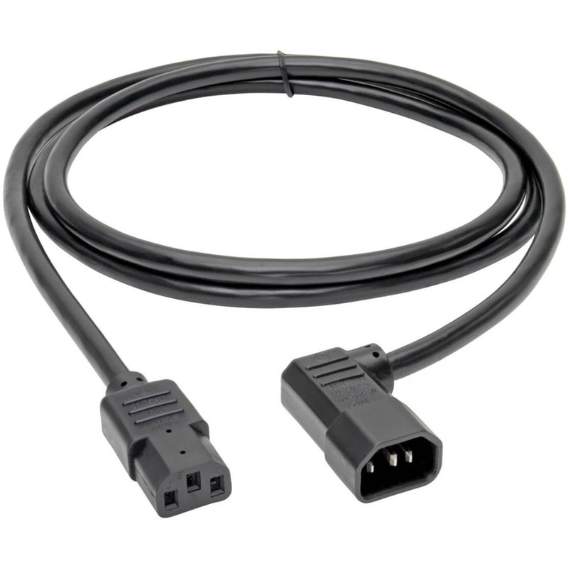 Full-length view of Tripp Lite 6-foot power cord showing cable flexibility and connector orientation