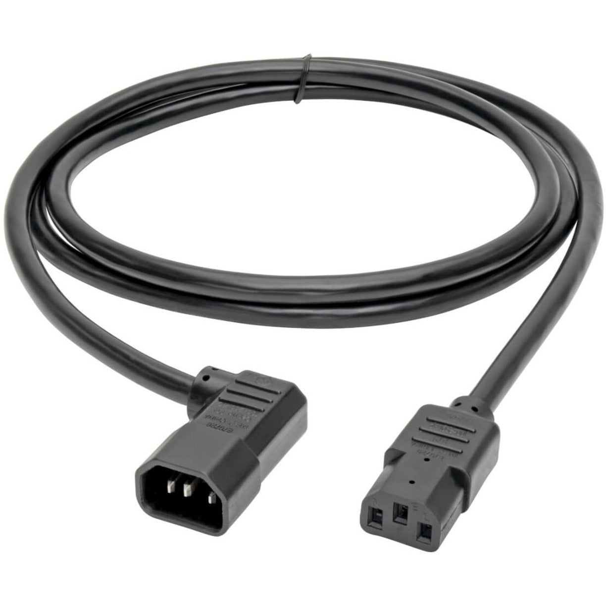 Marca: Tripp Lite Cable de alimentación pesado de 6 pies de calibre 14 AWG IEC-320-C13 a IEC-320-C14 de ángulo recto