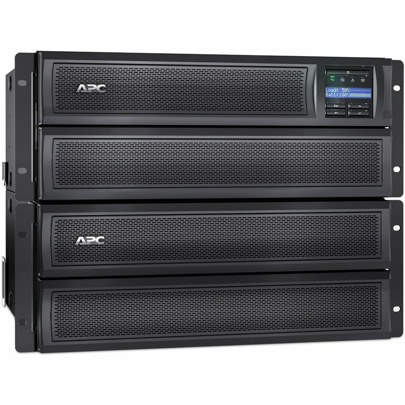 Multiple APC Smart-UPS X units stacked in rack configuration